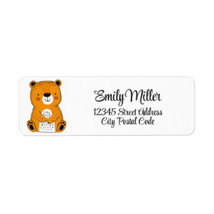Cute cartoon bear decoration