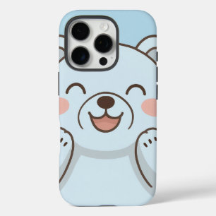 Cute Cartoon Bear Phone Case – Joyful Smiling Bear