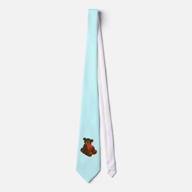 Cute cartoon bear tie (Front)