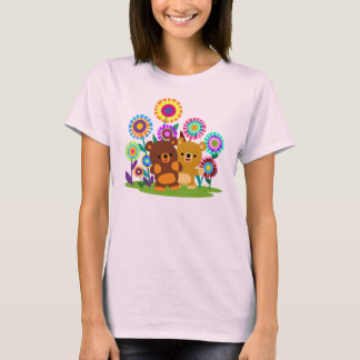 Cute Cartoon Bears' Garden Women T-Shirt