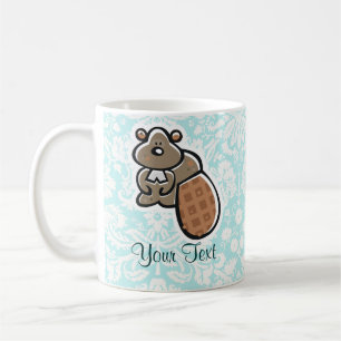 Cute Cartoon Beaver Coffee Mug