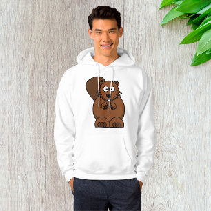 Cute Cartoon Beaver Funny Woodland Animal  Hoodie