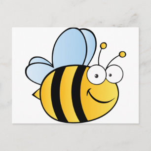 Cute Cartoon Bee Postcard
