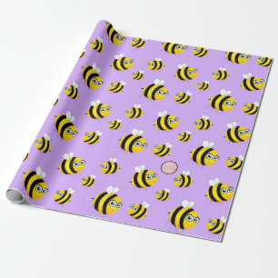 Cute Cartoon Bee Wrapping Paper