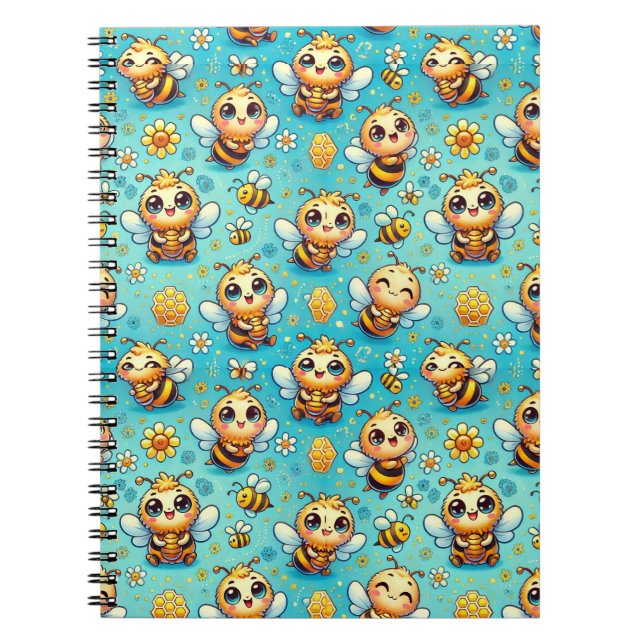 Cute cartoon bees notebook (Front)