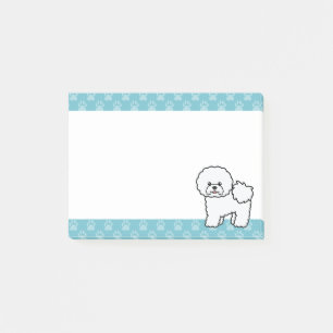 Cute Cartoon Bichon Frise Dog Post-it Notes