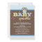 Cute Cartoon Blue Owl Baby Sprinkle Invitations