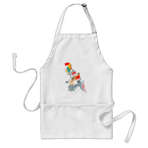 Cute Cartoon Bremen Town Musicians Apron