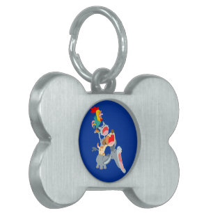 Cute Cartoon Bremen Town Musicians Pet Tag