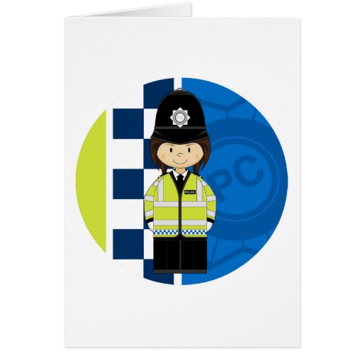 Image of Cute Cartoon British Policeman