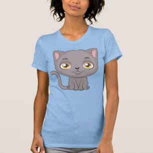 Cute Cartoon British Shorthair Cat T-Shirt