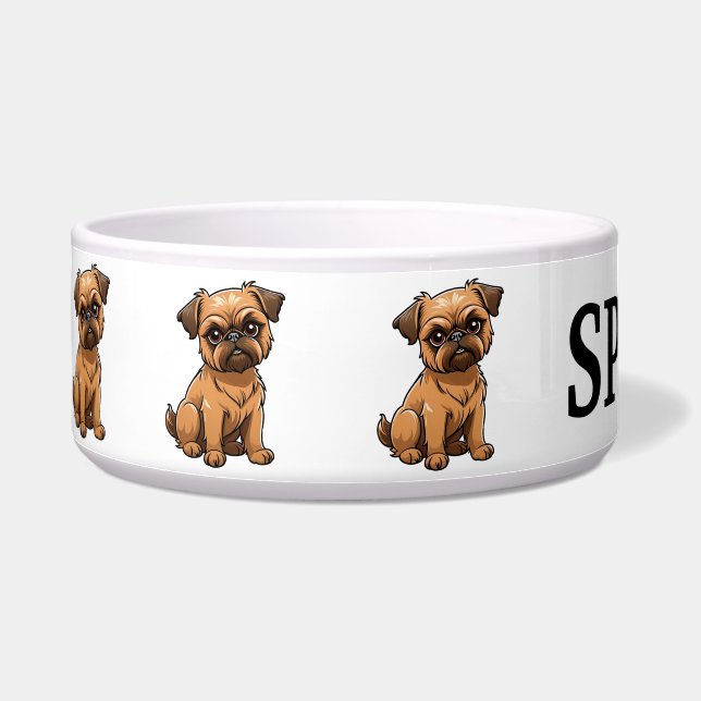 Cute Cartoon Brussels Griffon Personalise (Left)