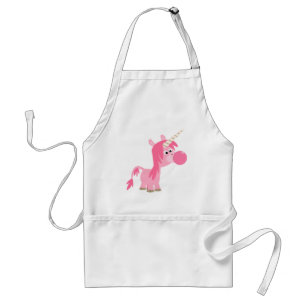 Cute Cartoon Bubble Gum Unicorn Apron