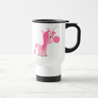 Cute Cartoon Bubble Gum Unicorn Commuter Mug