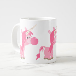 Cute Cartoon Bubble Gum Unicorn Jumbo Mug
