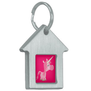Cute Cartoon Bubble Gum Unicorn Pet Tag