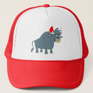 Cute Cartoon Bull Trucker Hat