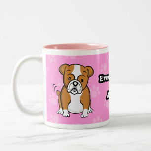 Cute Cartoon Bulldog Mug