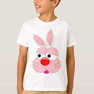 Cute Cartoon Bunny Graphic Tee - Hop to Action