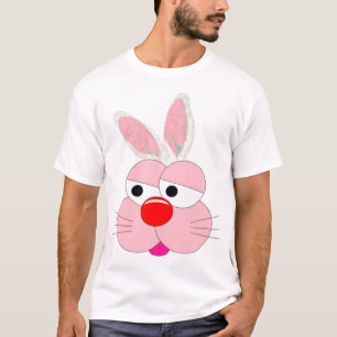 Cute Cartoon Bunny Graphic Tee - Hop to Action