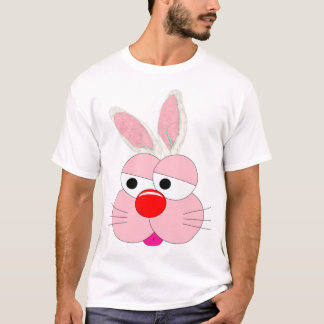 Cute Cartoon Bunny Graphic Tee - Hop to Action