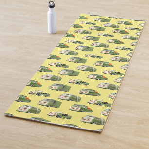 Cute Cartoon Cars Lineup Yoga Mat