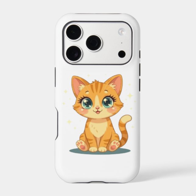 **Cute Cartoon Cat – Adorable Kitty Illustration** (Back)