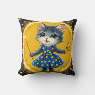 Cute cartoon cat cushion