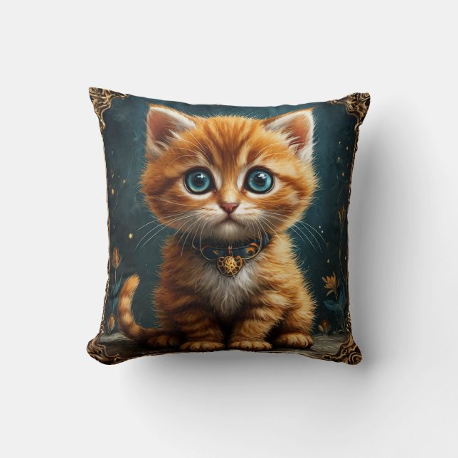 Cute cartoon cat cushion (Front)