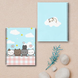 Cute Cartoon Cat Notebook 