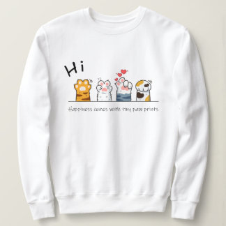 Cute Cartoon Cat Paws T-Shirt sweatshirt