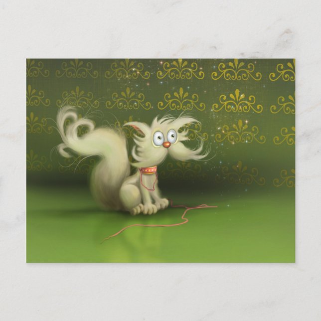 cute cartoon cat Postcard (Front)