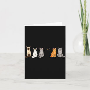 Cute Cartoon Cats For Cat Lovers Funny Cat Breed  Card