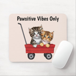 Cute Cartoon Cats Mouse Mat