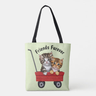 Cute Cartoon Cats Tote Bag