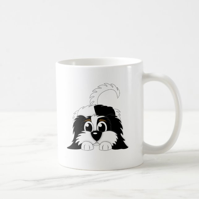 Cute Cartoon Cavachon Coffee Mug (Right)