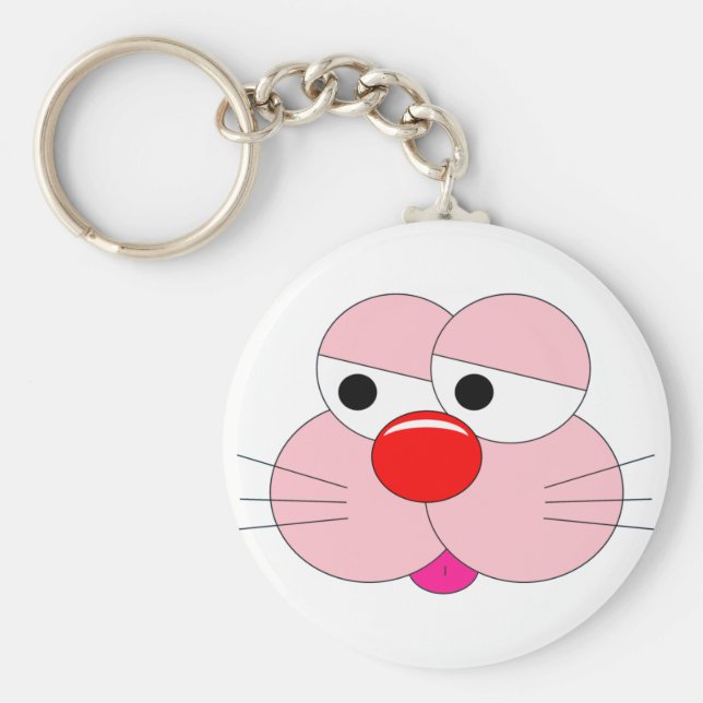 Cute Cartoon Character - Cool Fun Key Ring (Front)
