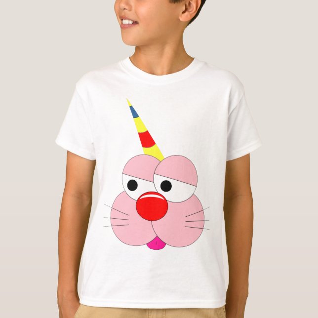Cute Cartoon Character -  Graphic Tee - Unicorn (Front)