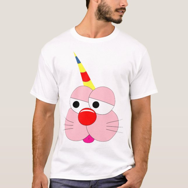 Cute Cartoon Character -  Graphic Tee - Unicorn (Front)