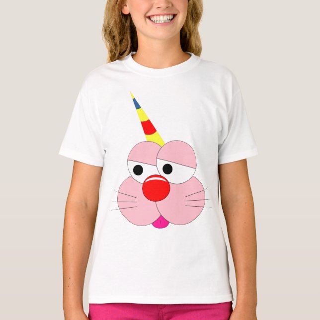 Cute Cartoon Character - Graphic Tee - Unicorn (Front)