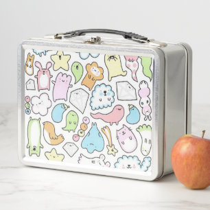 Cute Cartoon Characters Metal Lunch Box