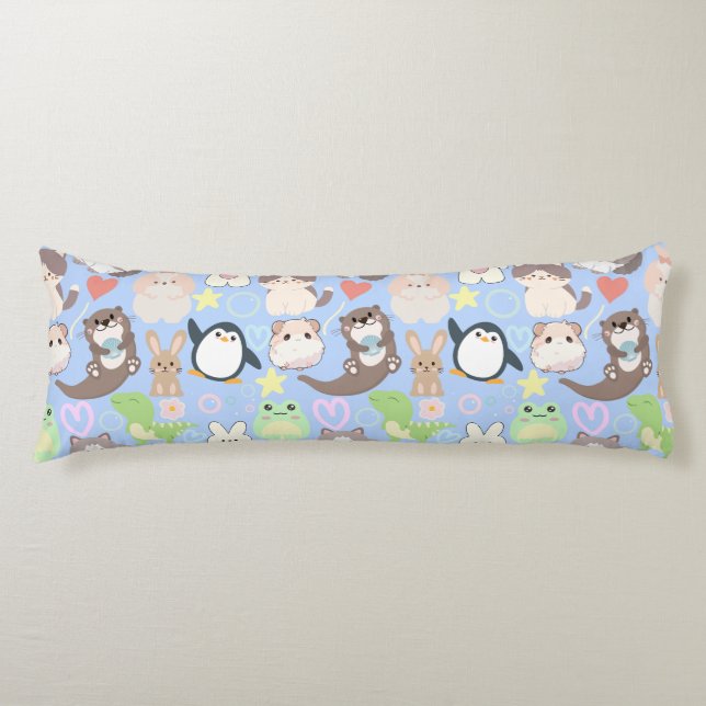 Cute Cartoon characters pattern Body Cushion (Front)