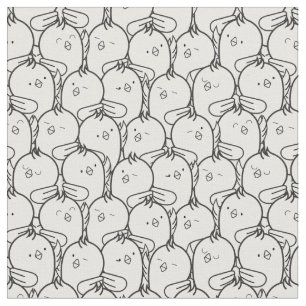Cute cartoon chickens fabric 1