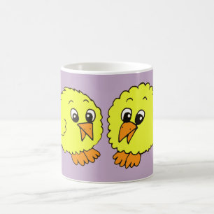 Cute Cartoon Chicks with Name Coffee Mug