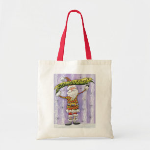 Cute Cartoon Christmas, I Believe in Santa Claus Tote Bag