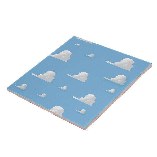 Cute cartoon cloud pattern tile (Side)