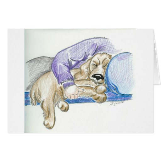 Image of Cute Cartoon Cocker Spaniel Dog Card