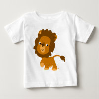 Cute Cartoon Content Lion Baby T-shirt