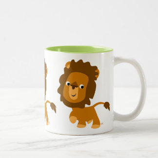 Cute Cartoon Content Lion Mug