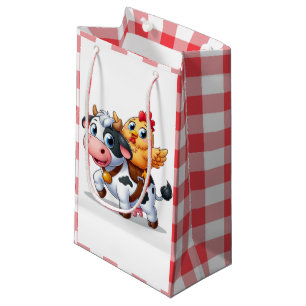 cute cartoon cow/chicken small gift bag